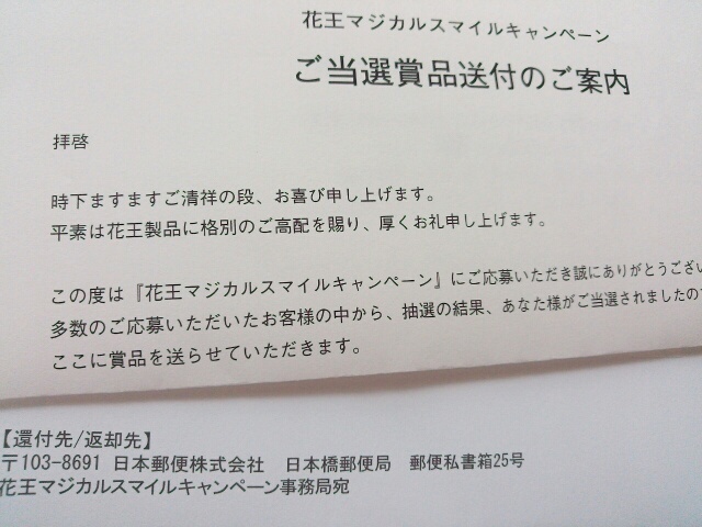 花王マジカルスマイルキャンペーン Aコース東京ディズニーリゾートパークチケット当選しました コスメ大好き30代ママの育児と美容とあれこれ